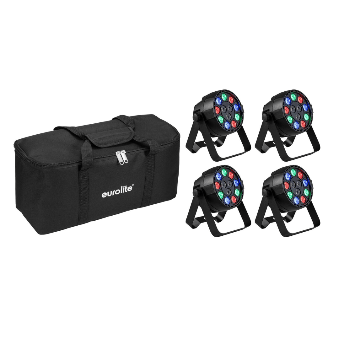 EUROLITE Set 4x AKKU Mini PARTY RGBW Spot MK2 + Soft - Bag - TwentyFourParty