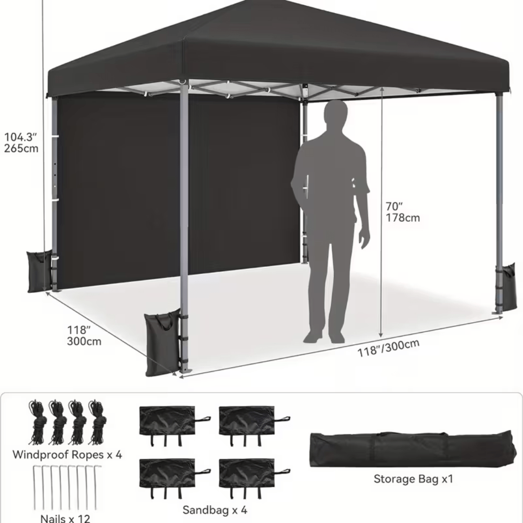 Faltbarer Pavillon 3x3m - TwentyFourParty