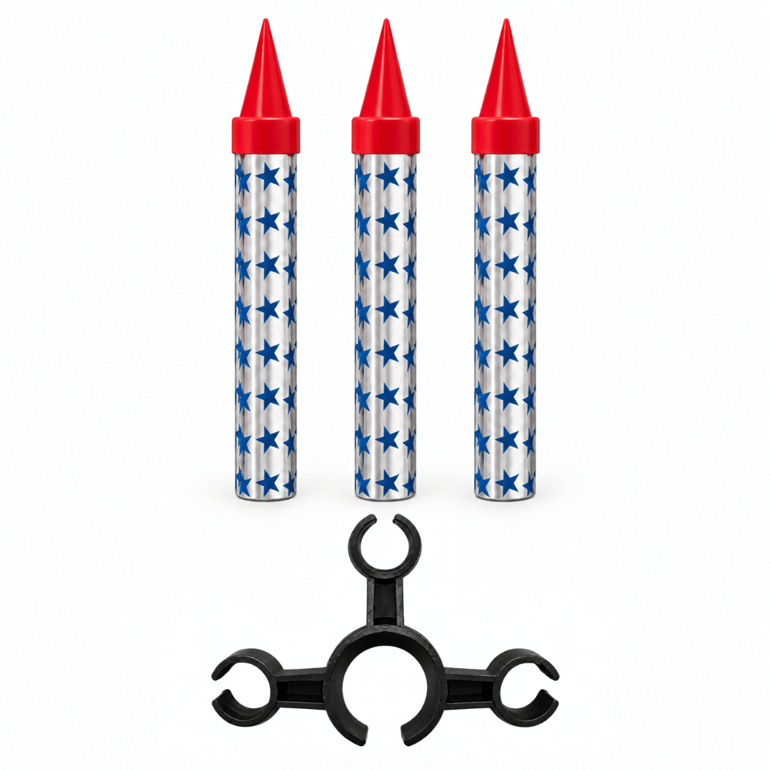 Flaschenfontänen Party Set mit 3er Halter und 3 Fontänen - TwentyFourParty