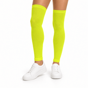 Fluoreszierende Neon Beinstulpen Gelb 60 cm - TwentyFourParty