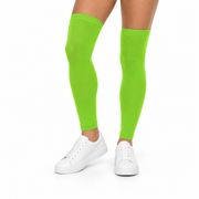 Fluoreszierende Neon Beinstulpen Grün 60 cm - TwentyFourParty