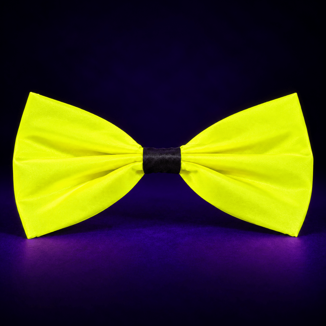 Fluoreszierende Neon Fliege Gelb - TwentyFourParty