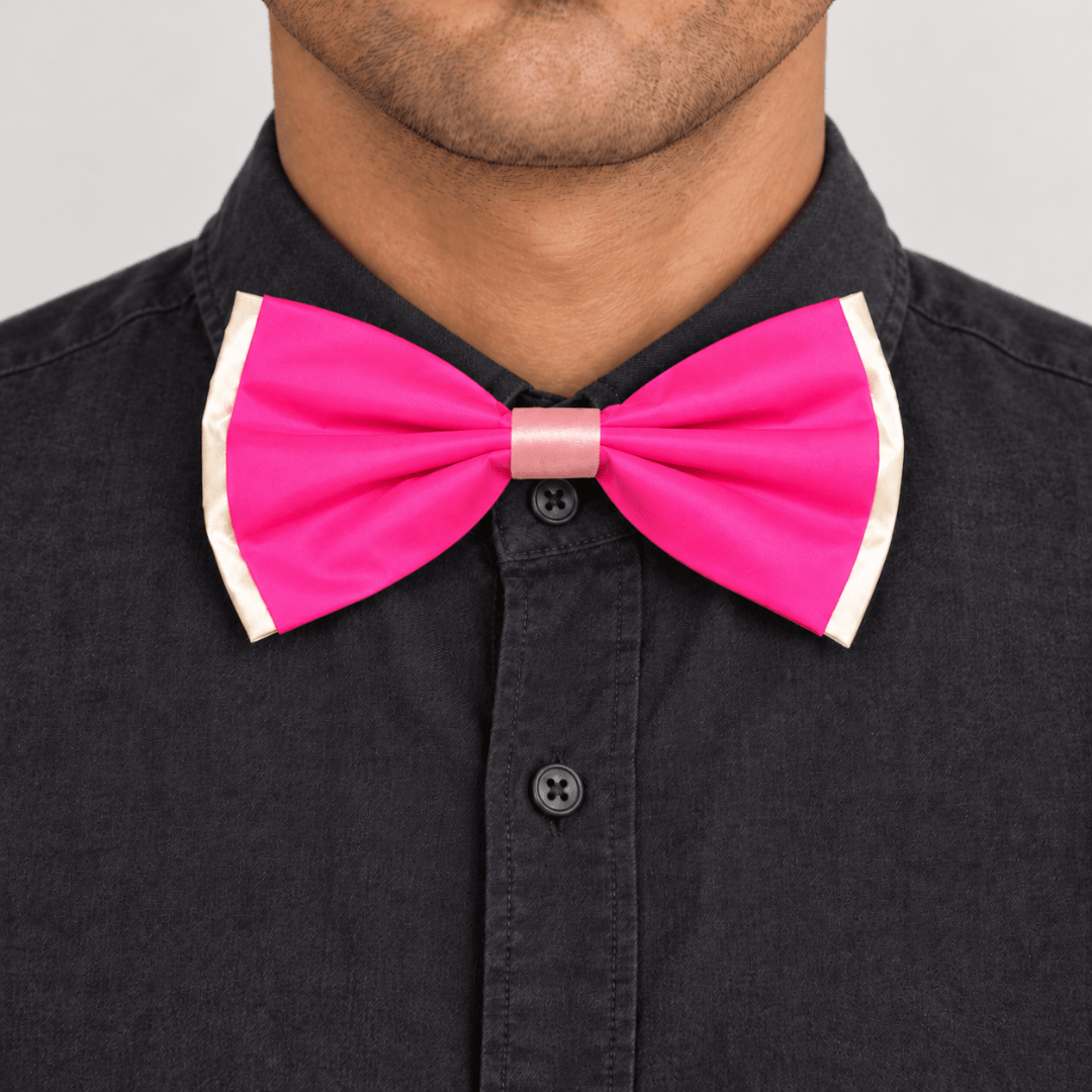 Fluoreszierende Neon Fliege Pink - TwentyFourParty