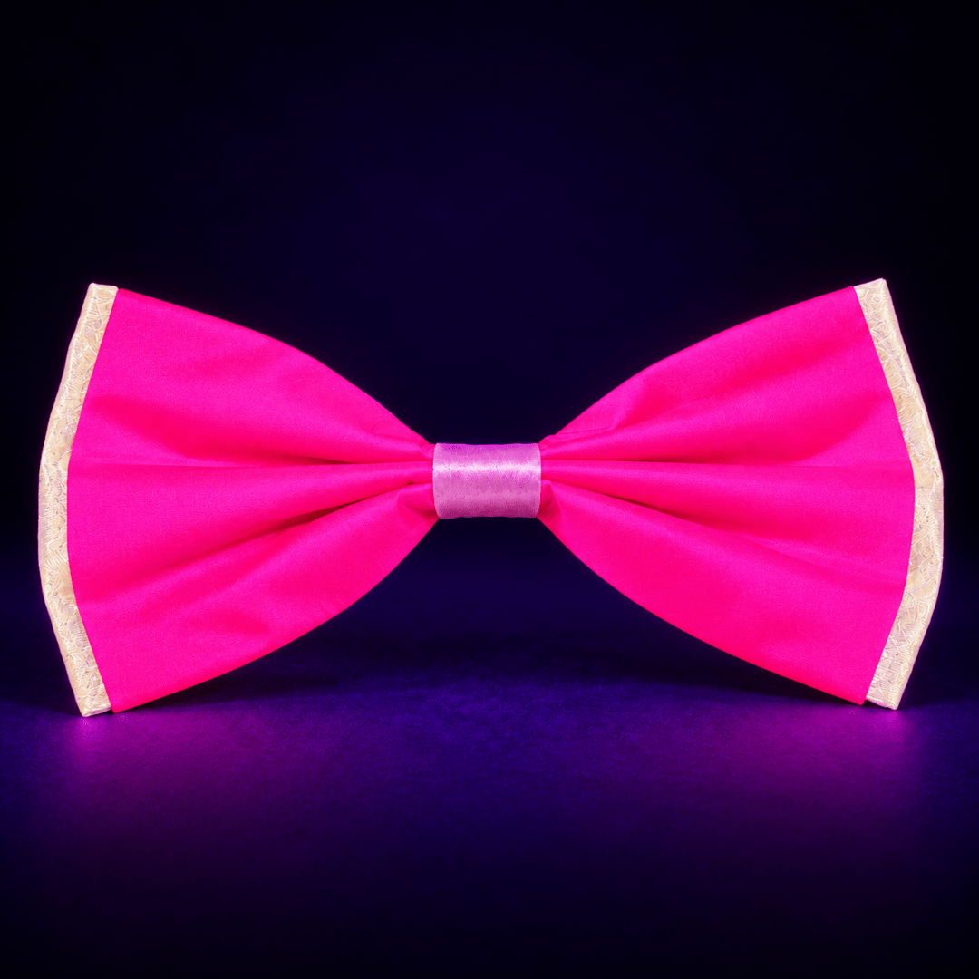 Fluoreszierende Neon Fliege Pink - TwentyFourParty