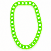 Fluoreszierende Neon Gliederkette Grün 84 cm - TwentyFourParty