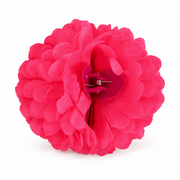 Fluoreszierende Neon Haarblume Pink mit Clip - TwentyFourParty
