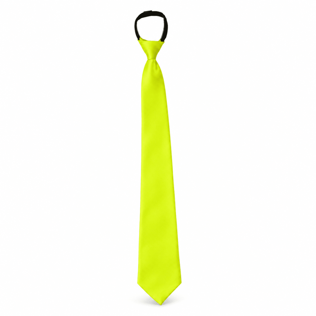 Fluoreszierende Neon Krawatte Gelb - TwentyFourParty