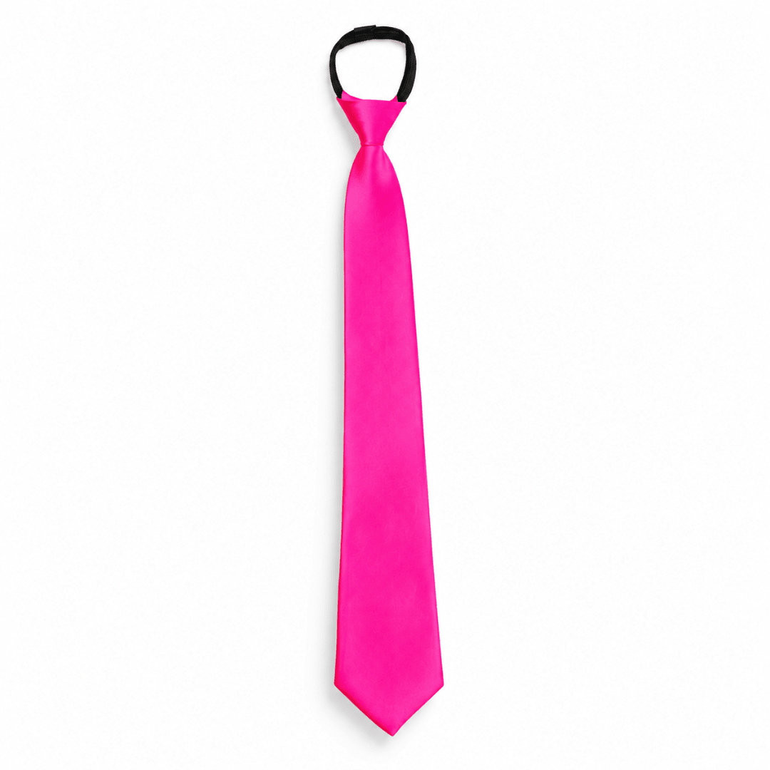 Fluoreszierende Neon Krawatte Pink - TwentyFourParty