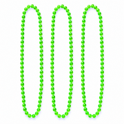Fluoreszierende Neon Perlenketten Grün 40 cm – 3er-Set - TwentyFourParty