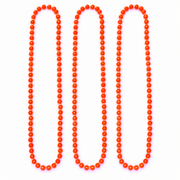 Fluoreszierende Neon Perlenketten Orange 40 cm – 3er-Set - TwentyFourParty