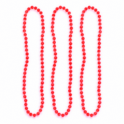Fluoreszierende Neon Perlenketten Pink 40 cm – 3er-Set - TwentyFourParty