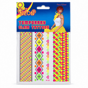Fluoreszierende Neon Tattoos – Glam-Armband-Tattoos - TwentyFourParty