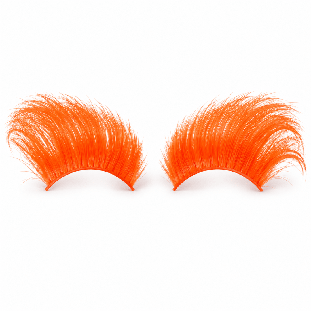 Fluoreszierende Neon Wimpern Orange - TwentyFourParty