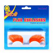 Fluoreszierende Neon Wimpern Orange - TwentyFourParty