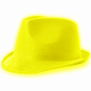 Fluoreszierender Neon Hut Gelb - TwentyFourParty