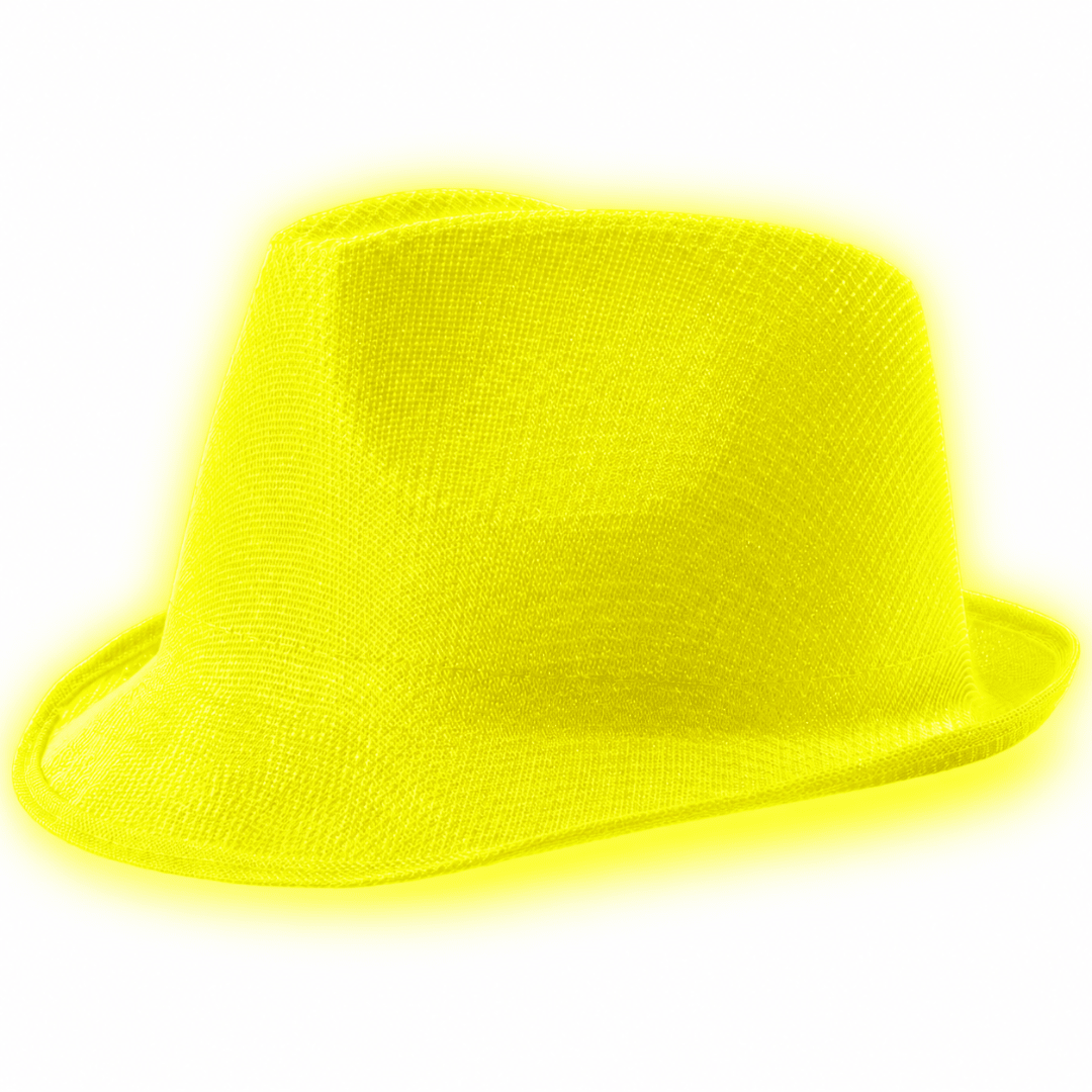 Fluoreszierender Neon Hut Gelb - TwentyFourParty