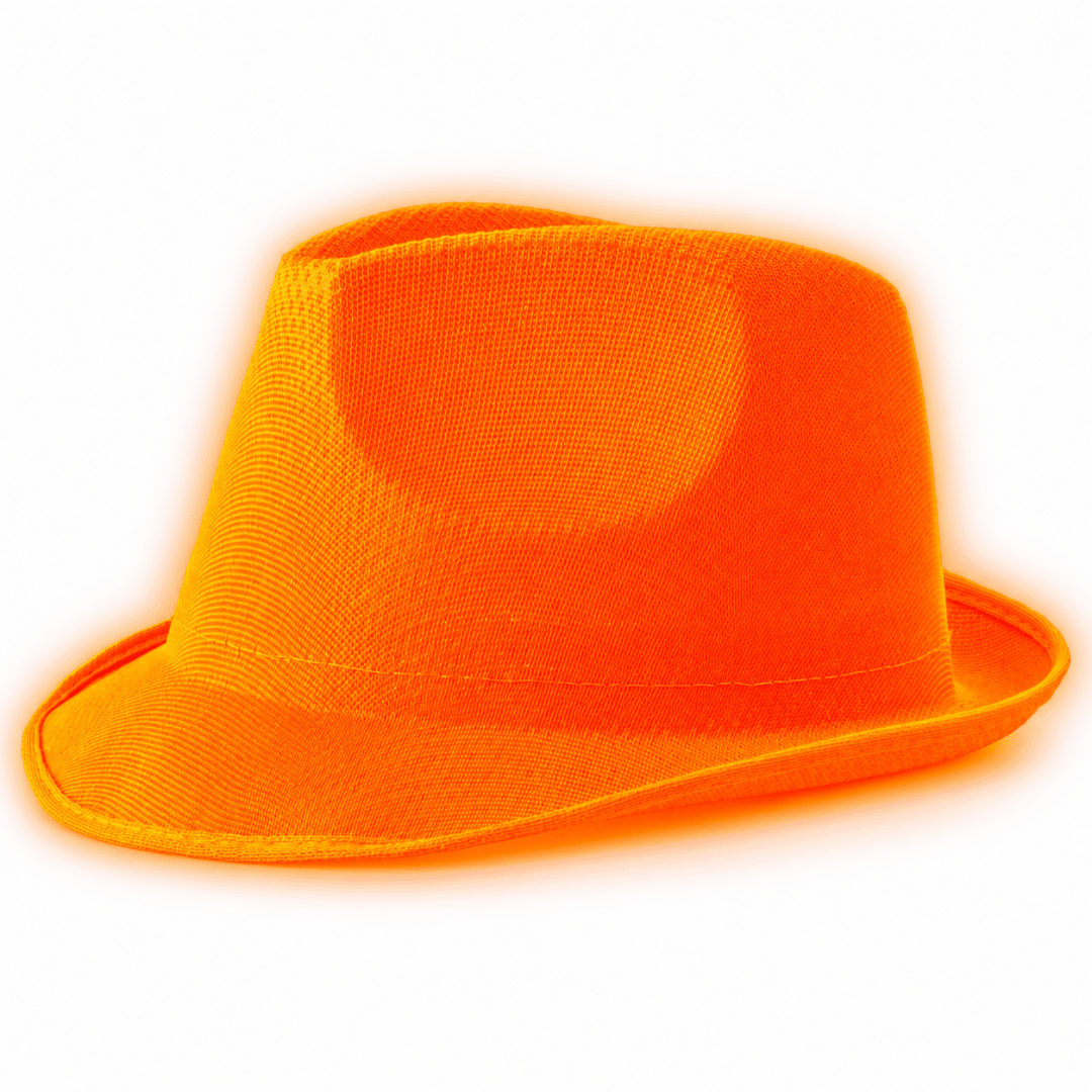 Fluoreszierender Neon Hut Orange - TwentyFourParty