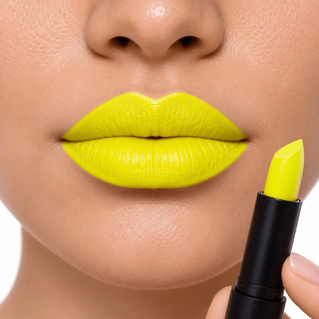 Fluoreszierender Neon Lippenstift Gelb - TwentyFourParty