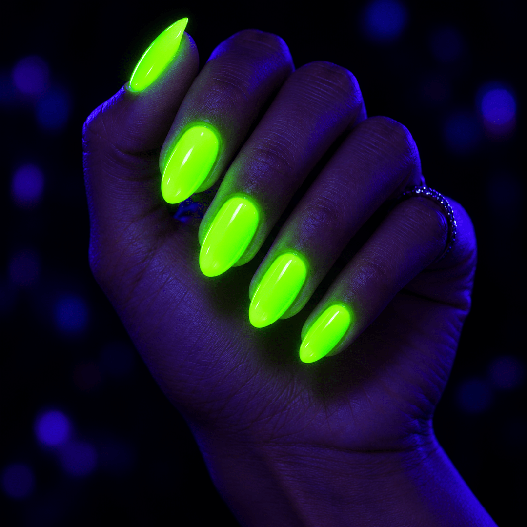 Fluoreszierender Neon Nagellack Grün - TwentyFourParty