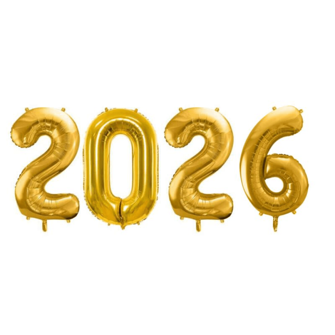 Folienballon 2026 Gold - TwentyFourParty