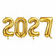 Folienballon 2027 Gold - TwentyFourParty
