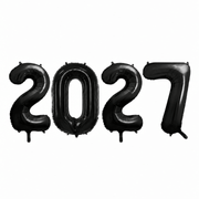 Folienballon 2027 Schwarz - TwentyFourParty
