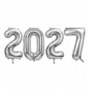 Folienballon 2027 Silber - TwentyFourParty