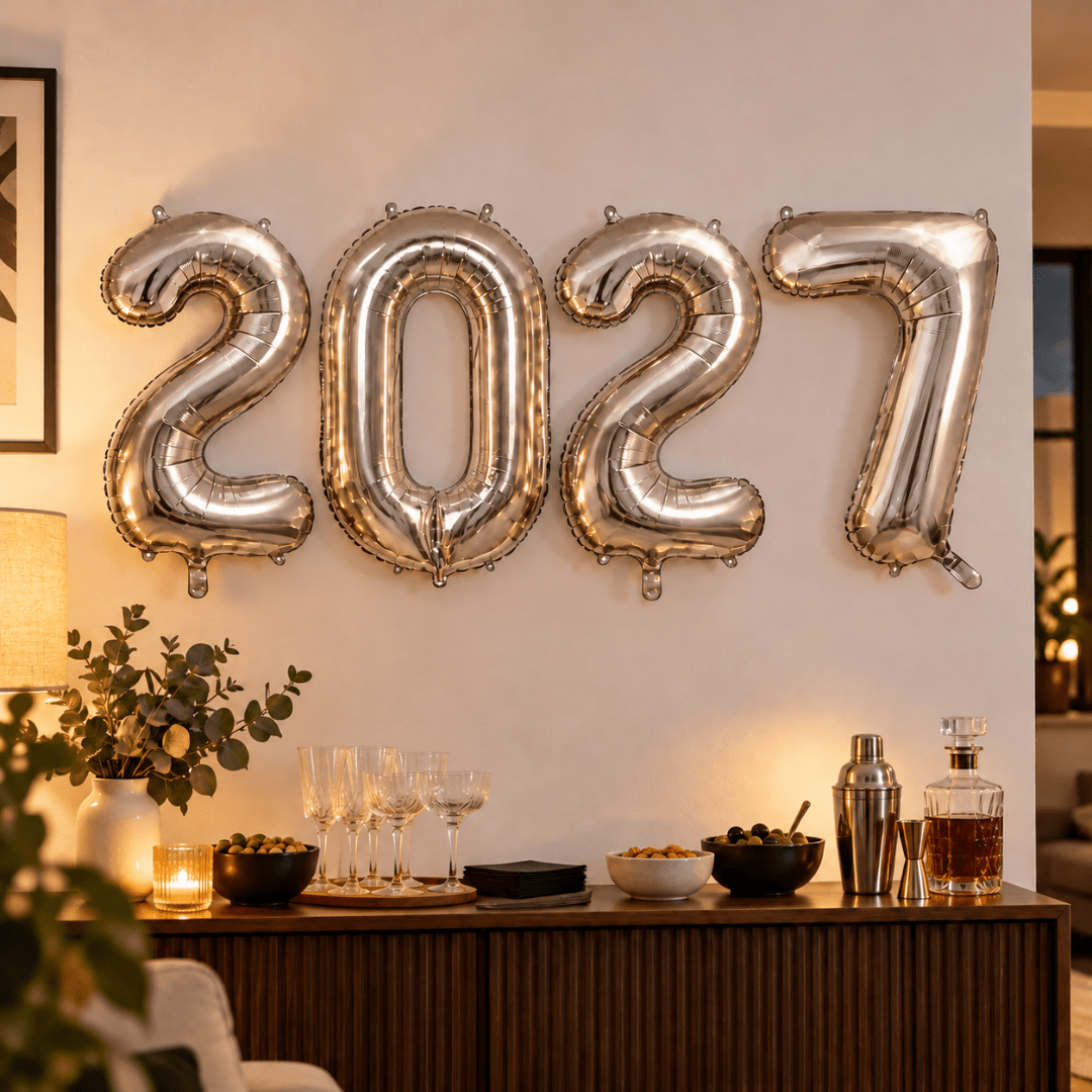 Folienballon 2027 Silber - TwentyFourParty