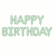 Folienballon Happy Birthday Grün 340 cm - TwentyFourParty