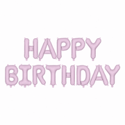 Folienballon Happy Birthday Lila 340 cm - TwentyFourParty
