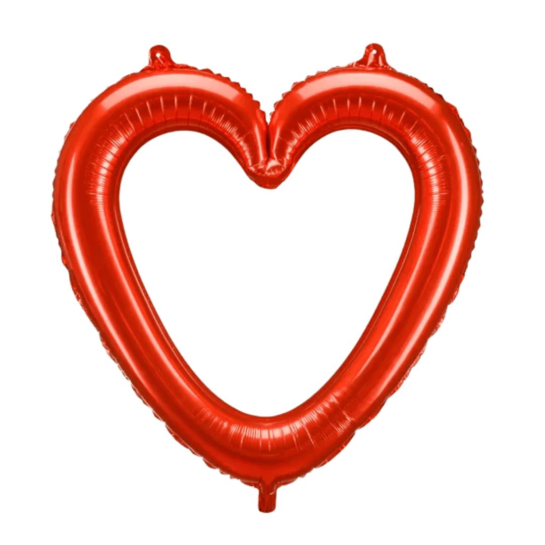 Folienballon Herzform Rot - TwentyFourParty