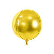 Folienballon Kugel 40cm gold - TwentyFourParty