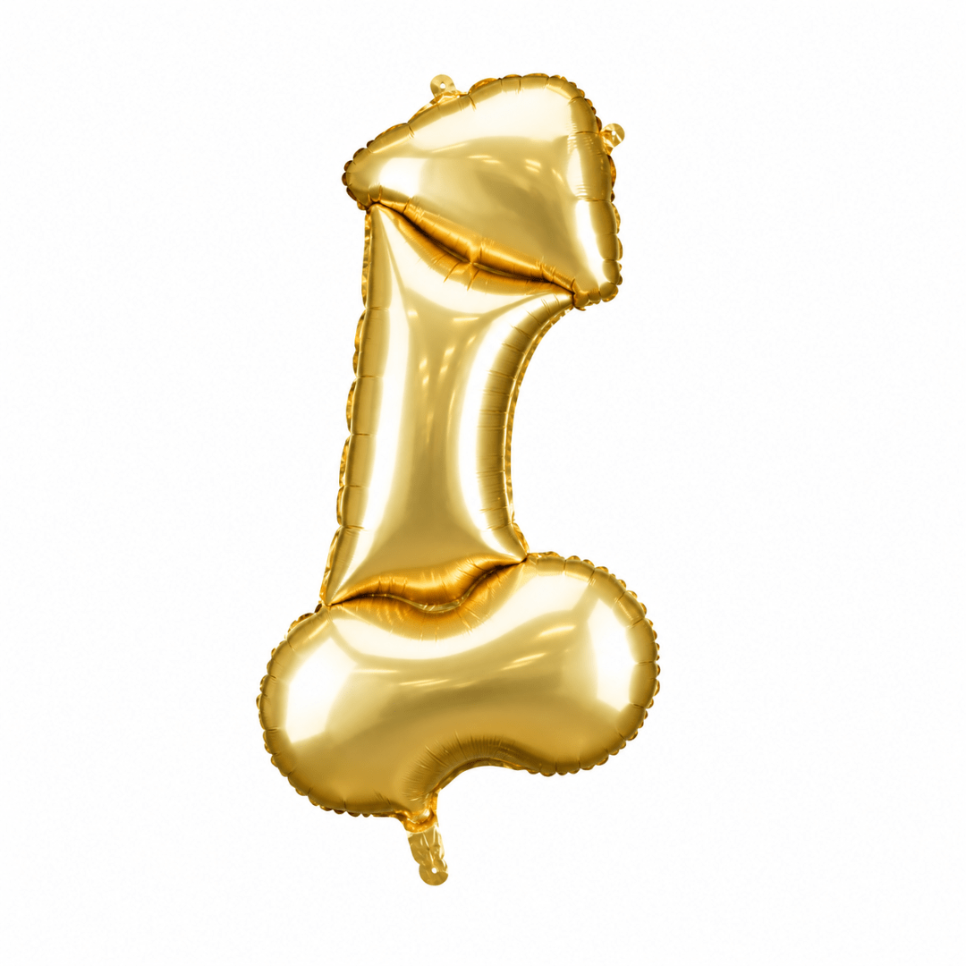 Folienballon Penis Gold 46 x 88 cm - TwentyFourParty