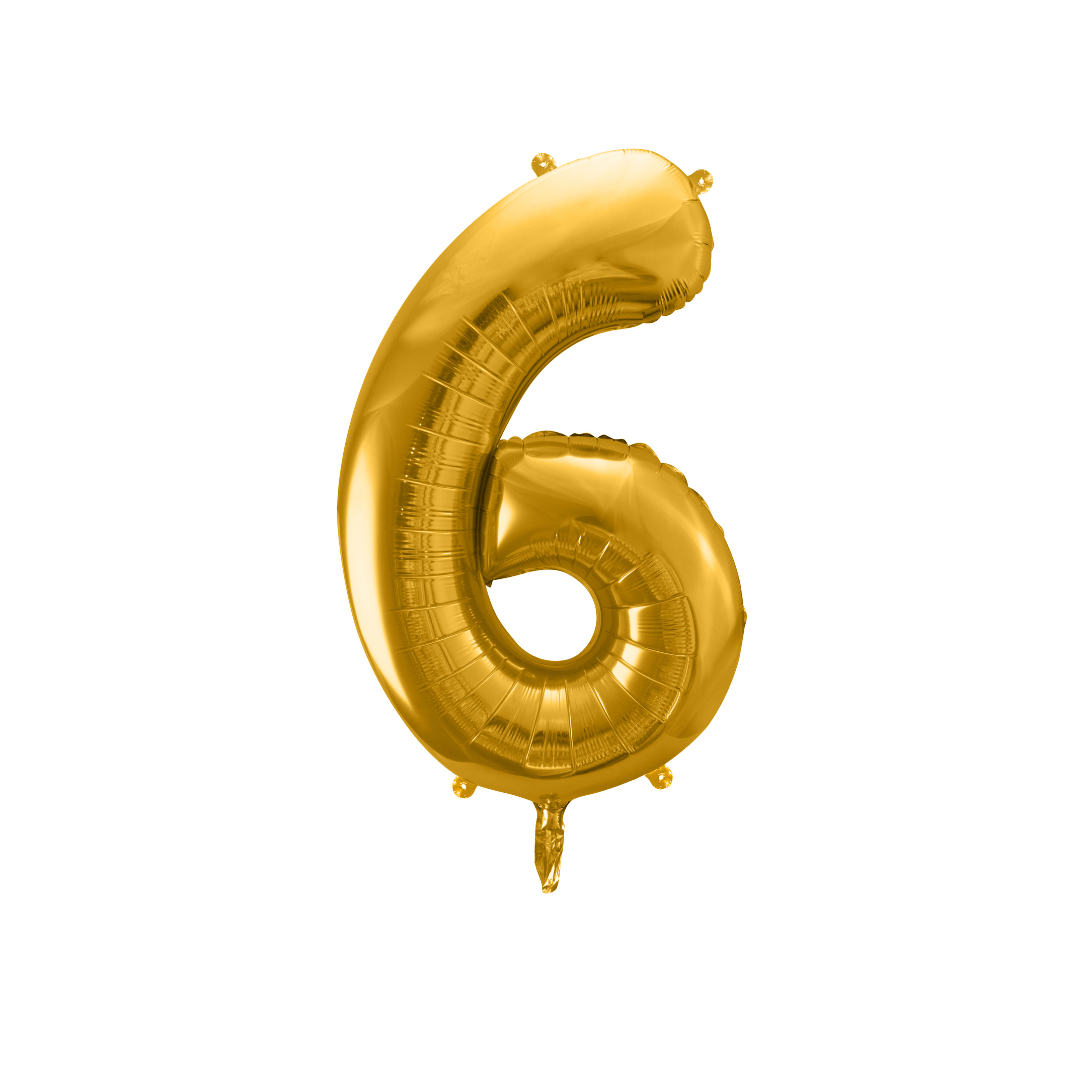 Folienballon Zahl, Metallic - TwentyFourParty