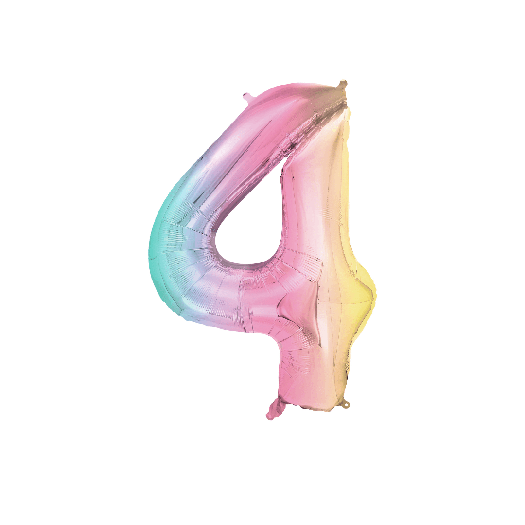 Folienballon Zahl, Metallic - TwentyFourParty