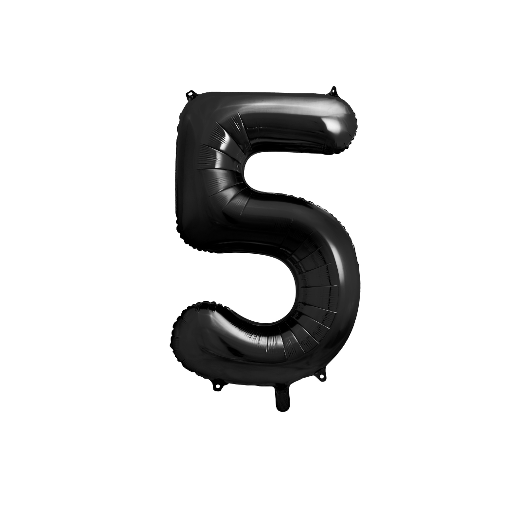 Folienballon Zahl, Metallic - TwentyFourParty