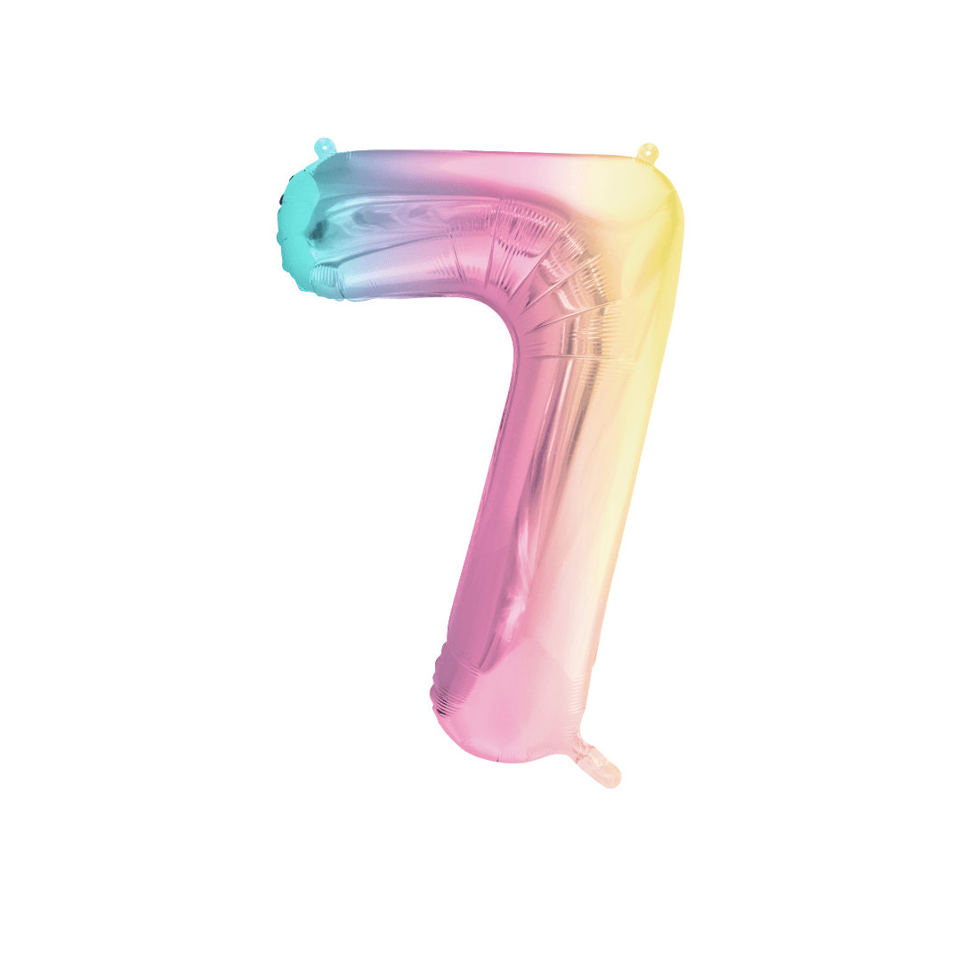 Folienballon Zahl, Metallic - TwentyFourParty