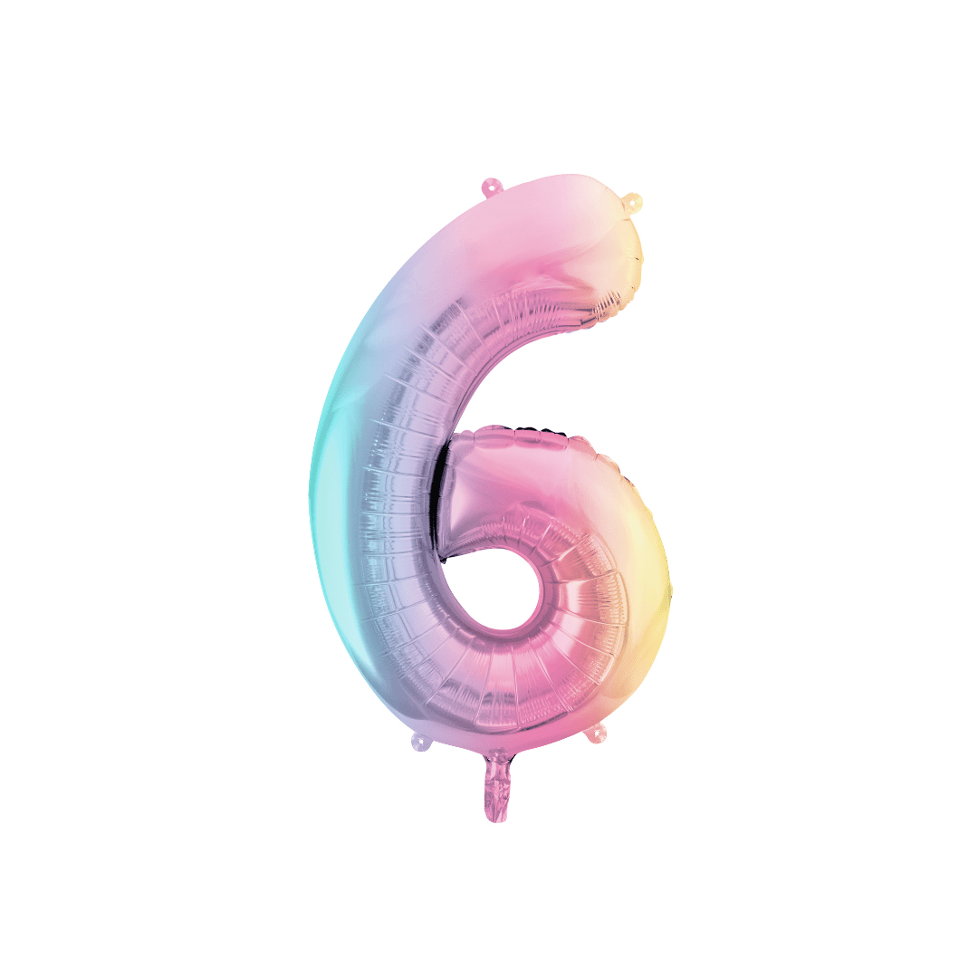 Folienballon Zahl, Metallic - TwentyFourParty