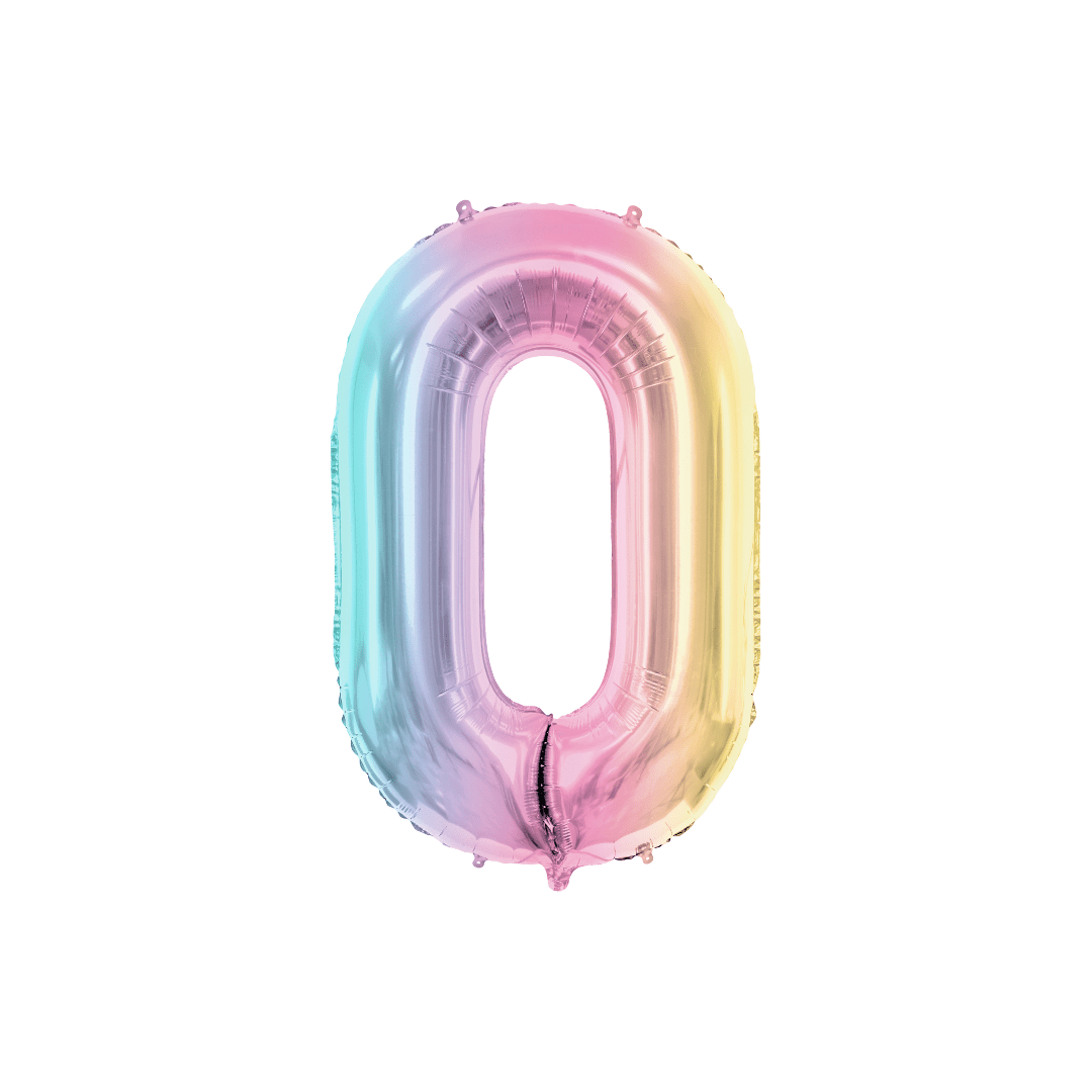 Folienballon Zahl, Metallic - TwentyFourParty