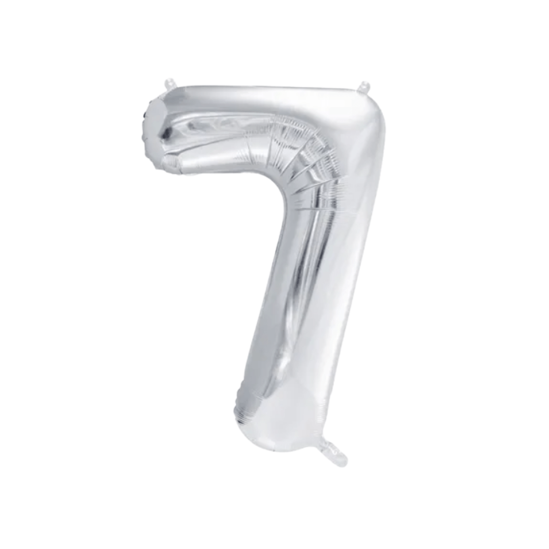 Folienballon Zahl, Metallic - TwentyFourParty