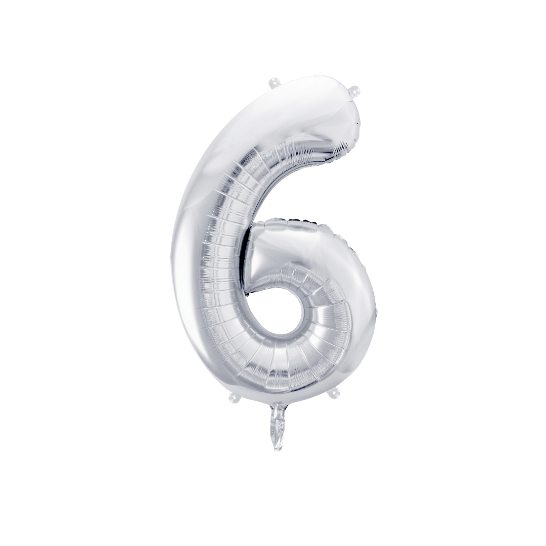 Folienballon Zahl, Metallic - TwentyFourParty