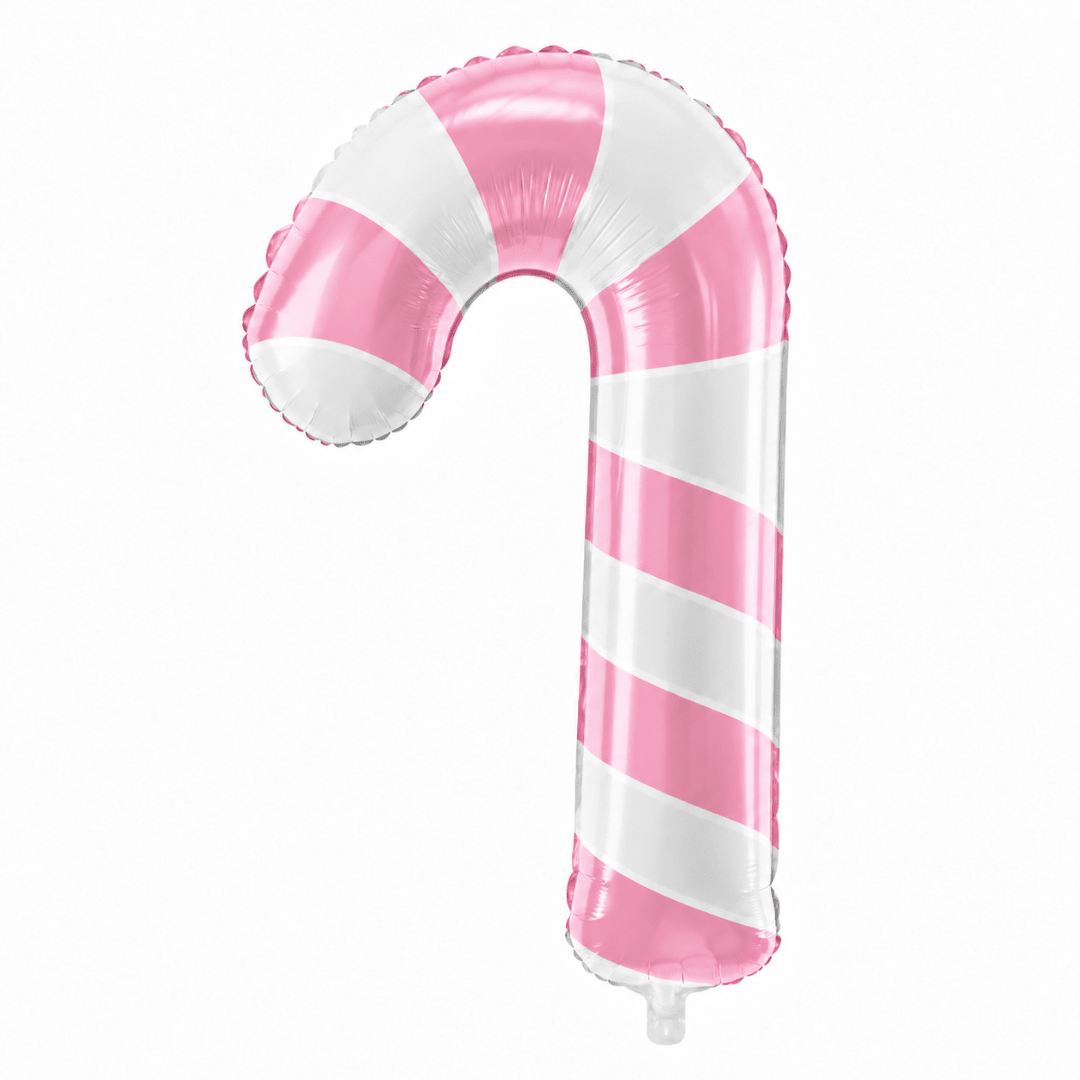 Folienballon Zuckerstange Rosa 50 x 82 cm - TwentyFourParty