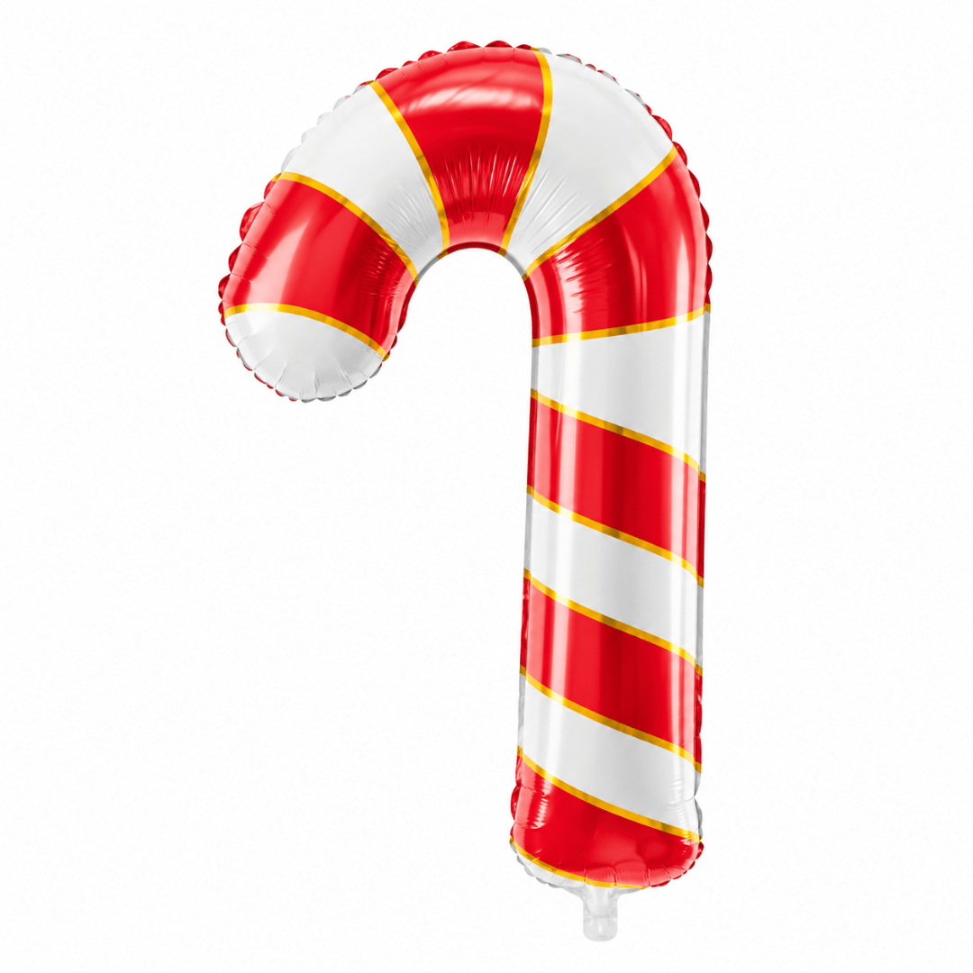 Folienballon Zuckerstange Rot 50 x 82 cm - TwentyFourParty