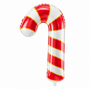 Folienballon Zuckerstange Rot 50 x 82 cm - TwentyFourParty