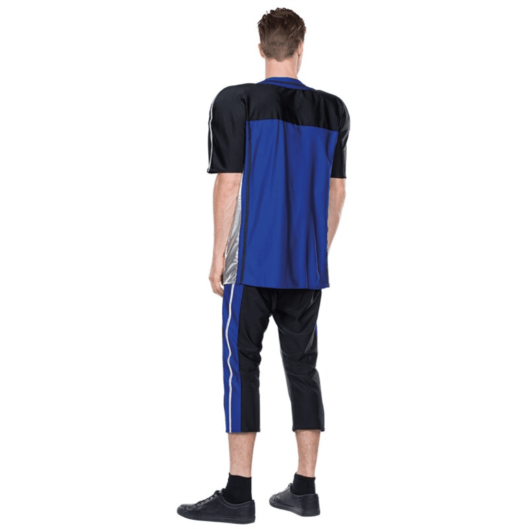 Football Spieler Kostüm Herren Blau - TwentyFourParty