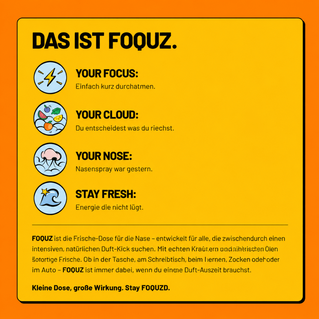 FOQUZ Thai Style – Kaugummi für die Nase mit Menthol - TwentyFourParty