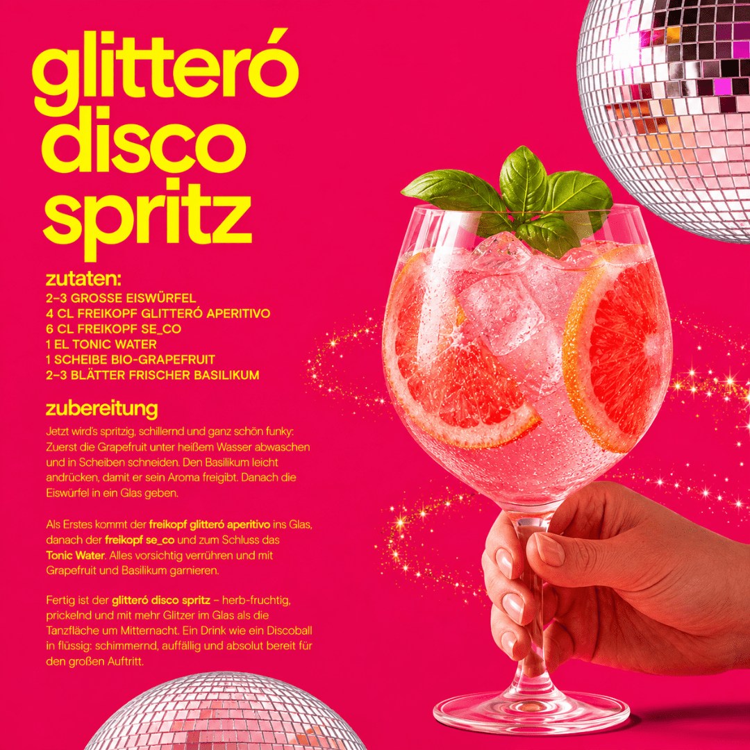 Freikopf Glitteró 500 ml – Alkoholfreier Aperitivo - TwentyFourParty