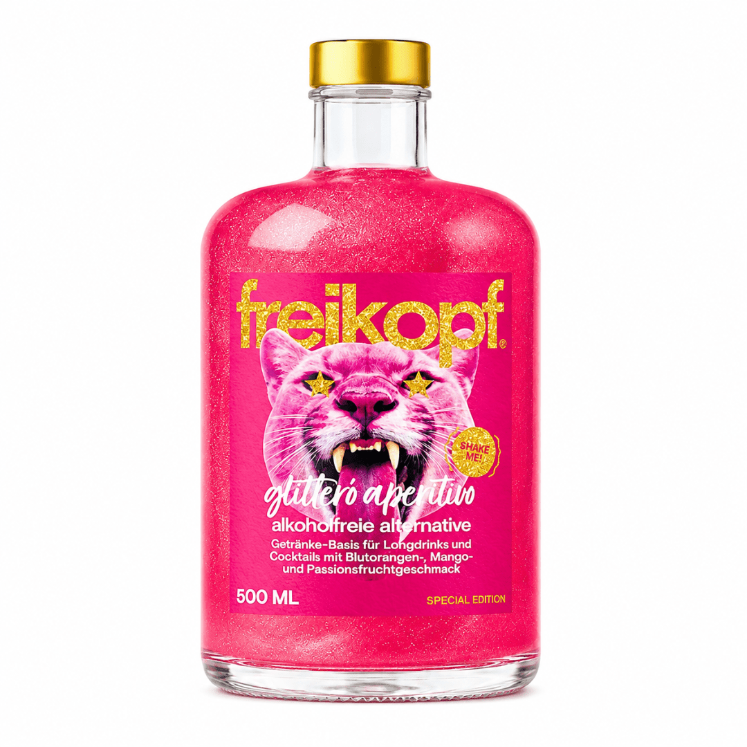 Freikopf Glitteró 500 ml – Alkoholfreier Aperitivo - TwentyFourParty