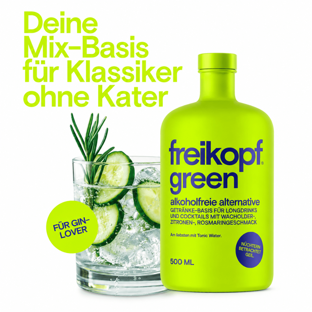 Freikopf Green 500 ml – Alkoholfreie Gin-Alternative - TwentyFourParty