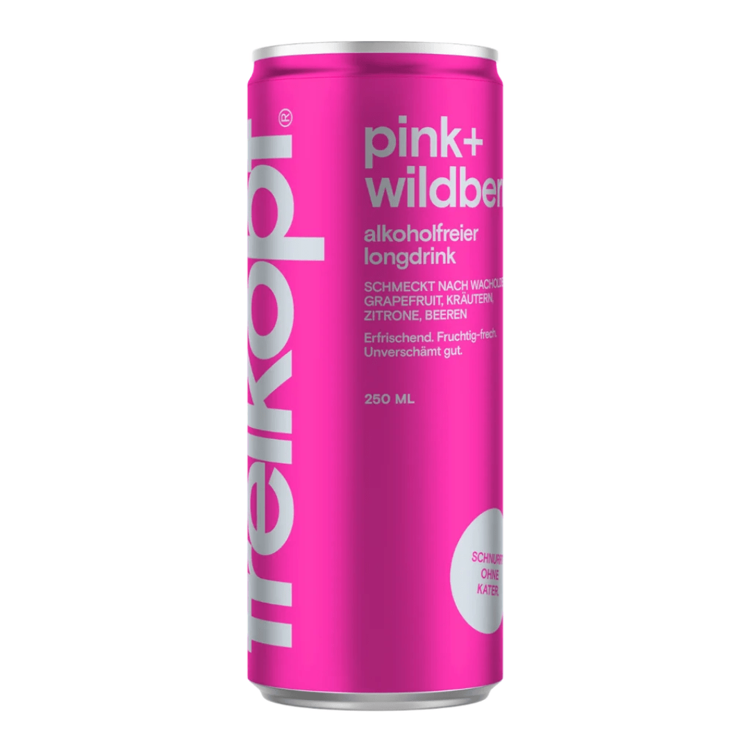 Freikopf Pink + Wildberry 0,0% Longdrink 250 ml - TwentyFourParty